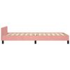 vidaXL Cadre de lit sans matelas rose 100x200 cm velours