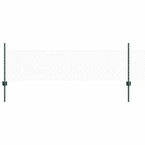 vidaXL Cl&ocirc;ture hexagonale avec poteau 50 x 0,5 m Vert Maille