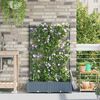 vidaXL Cache-pot de jardin 2 pcs Gris Clair Acier