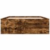 vidaXL Cadre de lit sans matelas ch&ecirc;ne fum&eacute; 140x190 cm