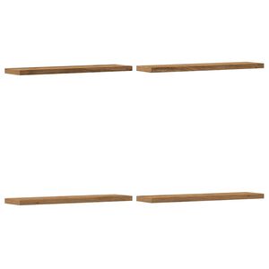 vidaXL &Eacute;tag&egrave;res murales 4 pcs ch&ecirc;ne artisanal 40x10x1,5 cm