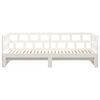 vidaXL Lit coulissant sans matelas blanc 2x(80x200)cm