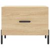 vidaXL Tables basses 2 pcs ch&ecirc;ne sonoma 50x50x40 cm bois d'ing&eacute;nierie