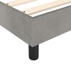 vidaXL Sommier &agrave; lattes de lit et matelas Gris clair 120x200cm Velours