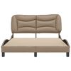 VidaXL Cadre de lit sans matelas Hvar cappuccino 140x200 cm similicuir
