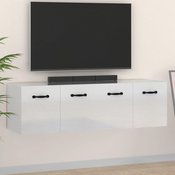 vidaXL Armoires murales 2 pcs Blanc brillant 80x36,5x35 cm