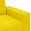 vidaXL | Canap&eacute; Loveseat | avec coussin Jaune Velours