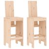 vidaXL Ensemble de bar de jardin 3 pcs bois de pin massif