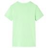 T-shirt pour enfants vert n&eacute;on 140