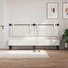 vidaXL T&ecirc;te de lit suspendue Blanc 210 x 55 x 5 cm Simili cuir