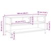 vidaXL Ensemble meuble TV Ch&ecirc;ne artisanal 100 x 35 x 45 cm