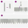vidaXL Bordure de Pelouse 20 pcs Argent 100 x 0.05 x 20 cm