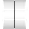 vidaXL Miroir mural noir 50x60 cm rectangulaire fer