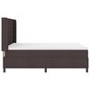 vidaXL Lit &agrave; ressorts avec matelas Marron fonc&eacute; 160 x 200 cm tissu