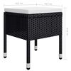 vidaXL Ensemble &agrave; manger de jardin 5 pcs Noir