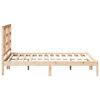 vidaXL Cadre de lit sans matelas 135x190 cm bois massif