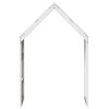 vidaXL Toit de lit pour enfants blanc 55x99x139,5cm bois de pin massif