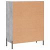 vidaXL Buffet gris b&eacute;ton 69,5x34x90 cm bois d'ing&eacute;nierie