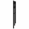 vidaXL T&ecirc;te de lit de remplacement m&eacute;tal noir 135 cm
