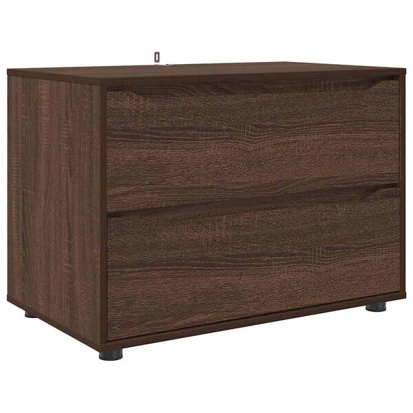 vidaXL Armoire de rangement Ch&ecirc;ne brun 80 x 48 x 57 cm