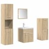 vidaXL Ensemble de meubles de salle de bain 5 pcs ch&ecirc;ne sonoma