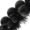 vidaXL Guirlande de Boules de No&euml;l Noir 186 cm Polystyr&egrave;ne