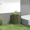 vidaXL Jardini&egrave;re d'Angle Vert olive 30 x 30 x 35 cm Acier