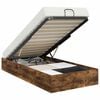 vidaXL Cadre de lit ottoman Ch&ecirc;ne Fum&eacute; 80,5 x 200 cm Bois d&rsquo;ing&eacute;nierie