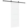 vidaXL Porte coulissante Blanc 78 x 202 cm Pin massif