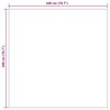 vidaXL Tapis de surface Carr&eacute; HUARTE Cr&egrave;me 200 x 200 cm Polyester