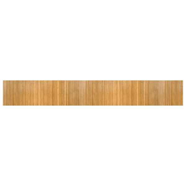 vidaXL Tapis rectangulaire naturel 70x500 cm bambou