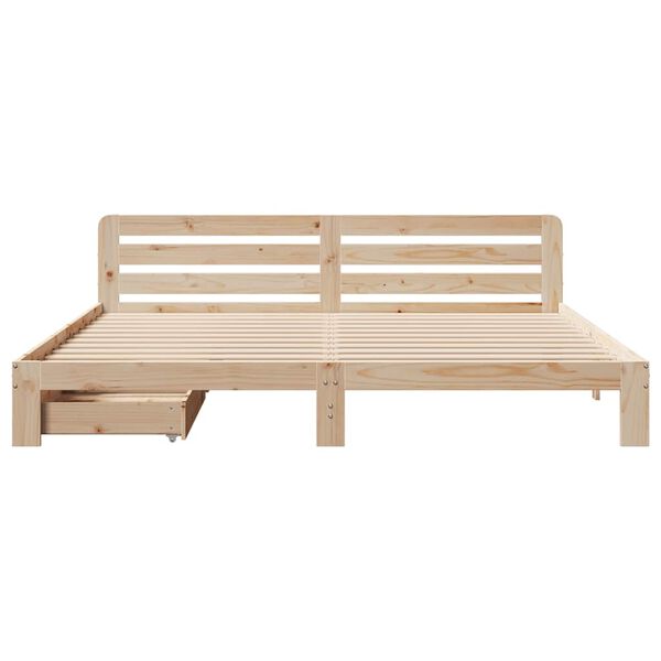 vidaXL Cadre de lit sans matelas 180x200 cm bois massif de pin