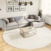 vidaXL Tapis shaggy PAMPLONA poils longs moderne cr&egrave;me &Oslash; 280 cm