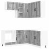 vidaXL Unit&eacute; de cuisine KALMAR 8 pcs Sonoma gris Bois d'ing&eacute;nierie