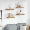 vidaXL &Eacute;tag&egrave;re Murale 4 pcs Beige 40 x 23,5 x 4 cm Bois d'ing&eacute;nierie