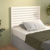 vidaXL T&ecirc;te de lit Blanc 81x4x100 cm Bois massif de pin