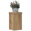 vidaXL Supports pour plantes 2 pcs ch&ecirc;ne artisanal bois d'ing&eacute;nierie