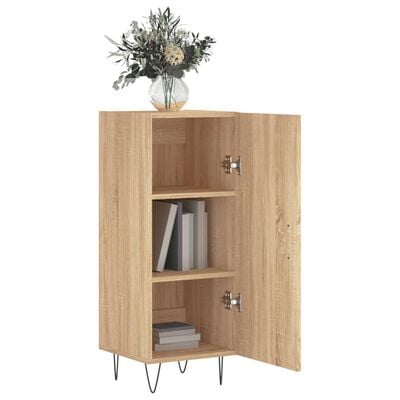 vidaXL Buffet Chêne sonoma 34,5x34x90 cm Bois d'ingénierie