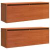 vidaXL Meuble mural avec &eacute;tag&egrave;re Cire marron Bois de pin massif