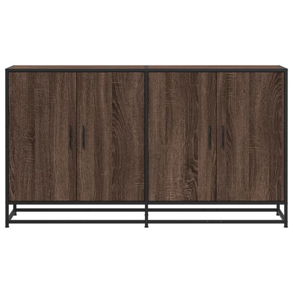 vidaXL Buffet ch&ecirc;ne marron 134x35x76 cm bois d'ing&eacute;nierie