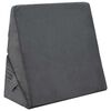 vidaXL Coussin en coin Gris 55 x 55 x 26 cm Mousse &agrave; m&eacute;moire de forme