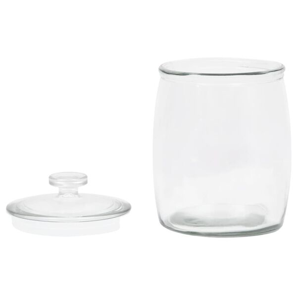 vidaXL Pots de conservation en verre avec couvercle 2 pcs 8000 ml
