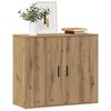 vidaXL Buffet ch&ecirc;ne artisanal 80x33x70 cm bois d'ing&eacute;nierie