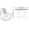 vidaXL Ensemble de salle à manger pour jardin 5 pcs Marron Teck massif