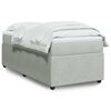 vidaXL Sommier &agrave; lattes de lit et matelas Gris clair 100x200cm Velours