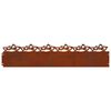 vidaXL Bordures de pelouse 10 pcs Rouill&eacute; 103 x 0,05 x 22 cm