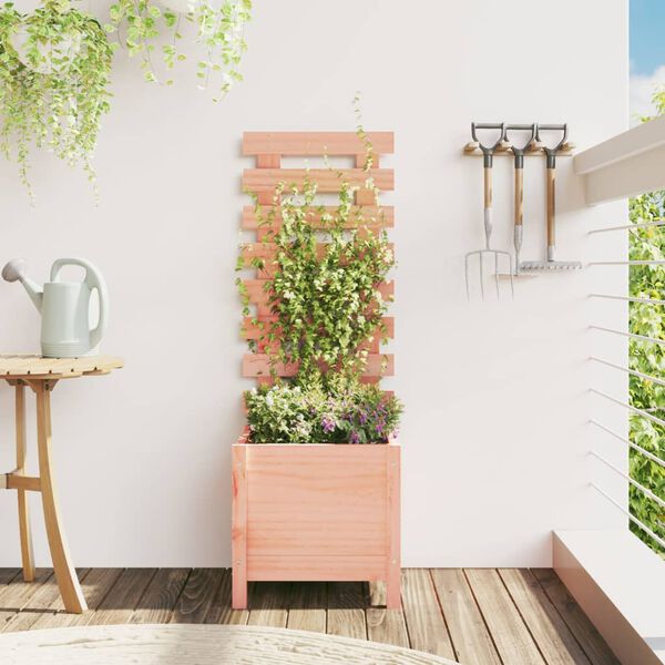 vidaXL Jardini&egrave;re avec support 39x39,5x114 cm bois massif douglas