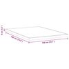 vidaXL Surmatelas Blanc 140 x 190 cm Tissu jacquard