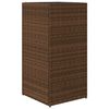 vidaXL Jardini&egrave;res 2 pcs marron 40x40x80 cm r&eacute;sine tress&eacute;e