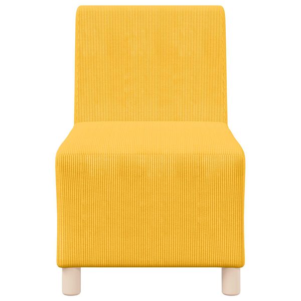 vidaXL | Unit&eacute; de Sofa Modulaire Sans Accoudoirs | Jaune clair